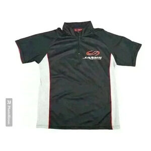 JAMIS BICYCLES Black Cycling 1/4 Zip Jersey Shirt Sz S